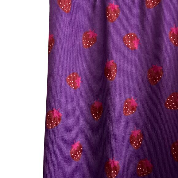 omighty Strawberry Print Pants Size Medium - Picture 6 of 13